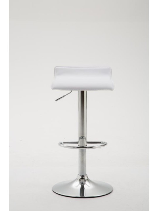 Barkruk Dyn V2 kunstleer chroom, wit Barkruk Dyn V2 kunstleer chroom, wit