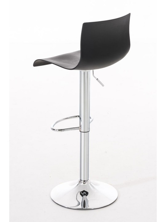 Set van 2 barkrukken Hoover kunststof chroom, zwart Set van 2 barkrukken Hoover kunststof chroom, zwart