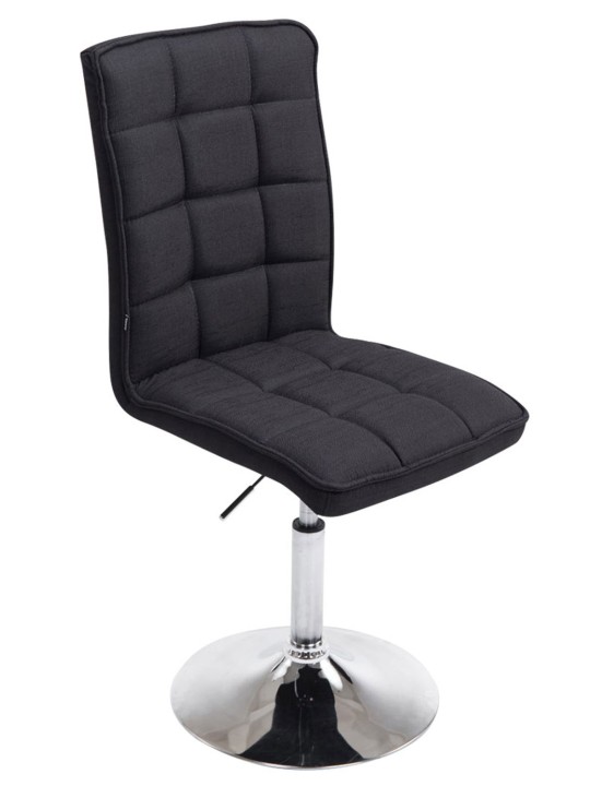 Eetkamerstoel Peking V2 stof, zwart Eetkamerstoel Peking V2 stof, zwart