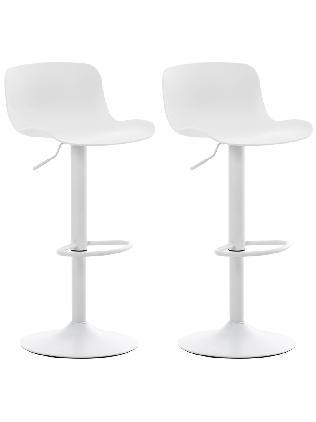 Set van 2 barkrukken Almada, wit