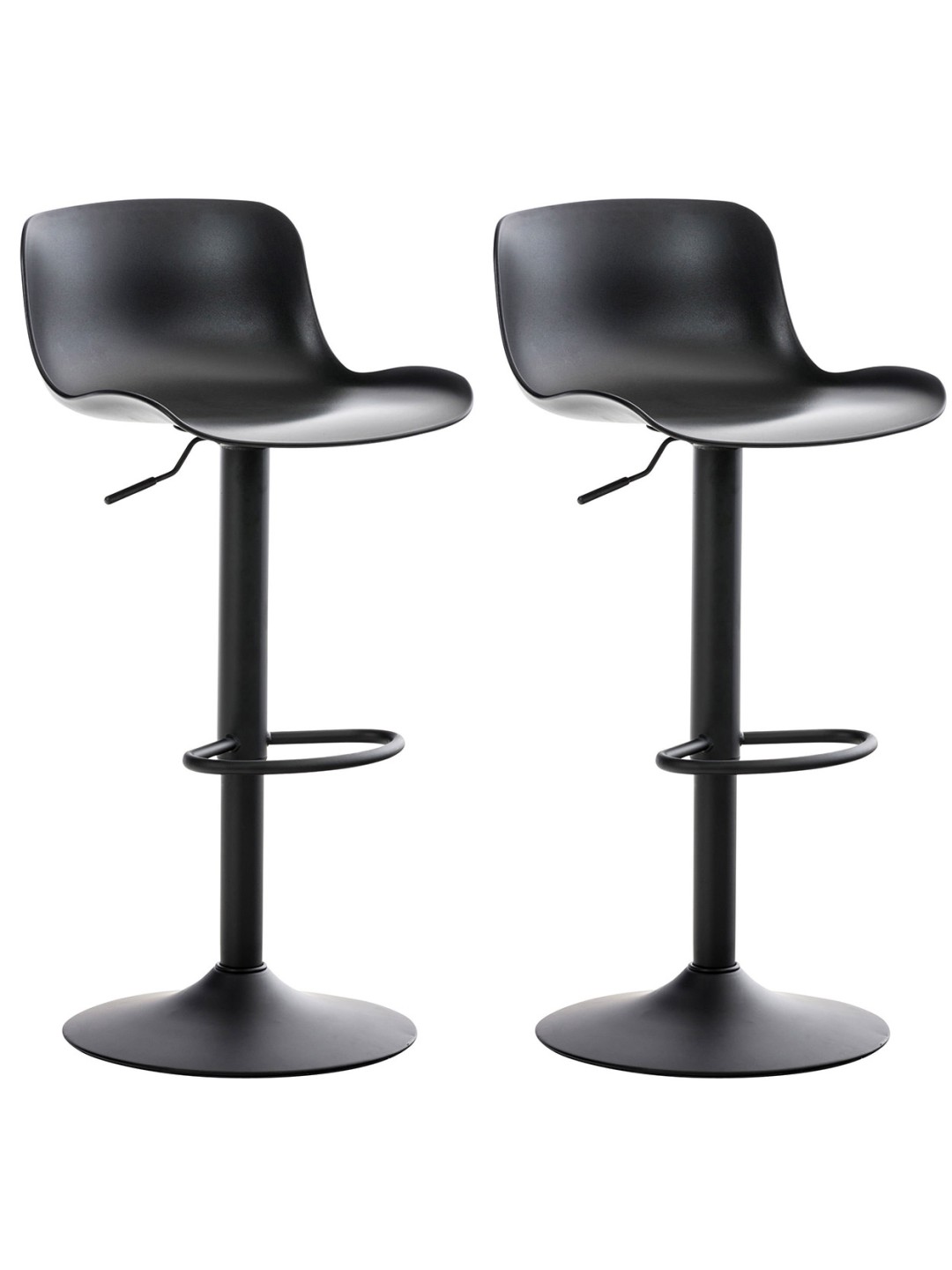 Set van 2 barkrukken Almada, zwart