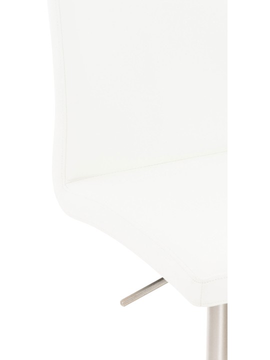 Barkruk Cadiz kunstleer RVS, wit