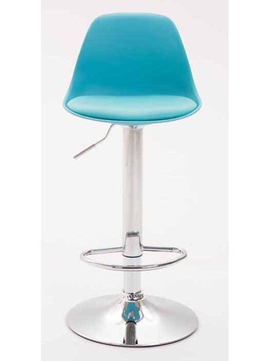 Set van 2 barkrukken Kiel kunststof chroom, blauw