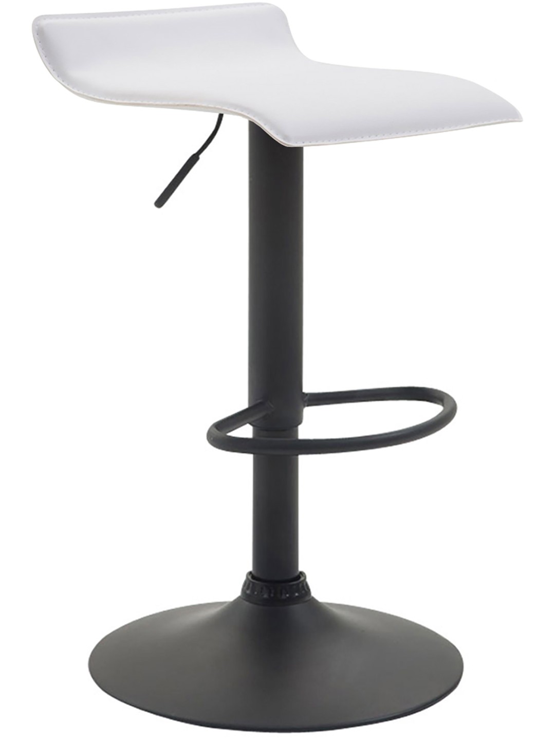 Barkruk Dyn V2 kunstleer, wit