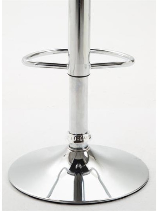 Set van 2 barkrukken Dyn V2 kunstleer chroom, wit Set van 2 barkrukken Dyn V2 kunstleer chroom, wit