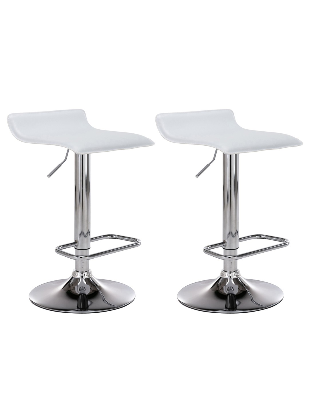 Set van 2 barkrukken Dyn, wit
