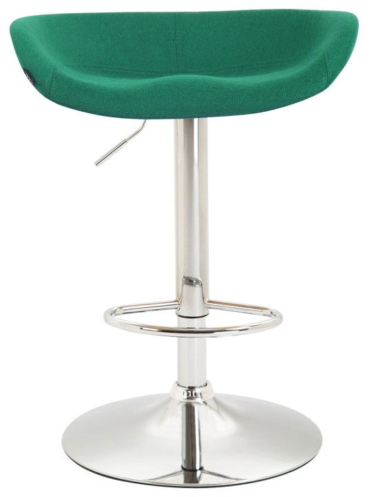 Barkruk Anaheim vilt chroom, groen Barkruk Anaheim vilt chroom, groen