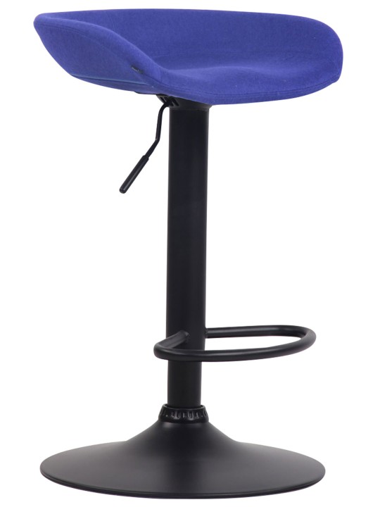 Barkruk Anaheim vilt zwart, blauw