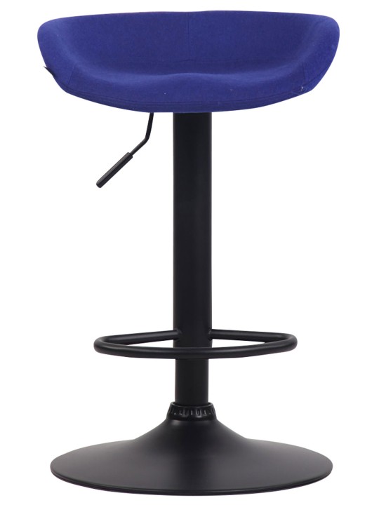 Barkruk Anaheim vilt zwart, blauw