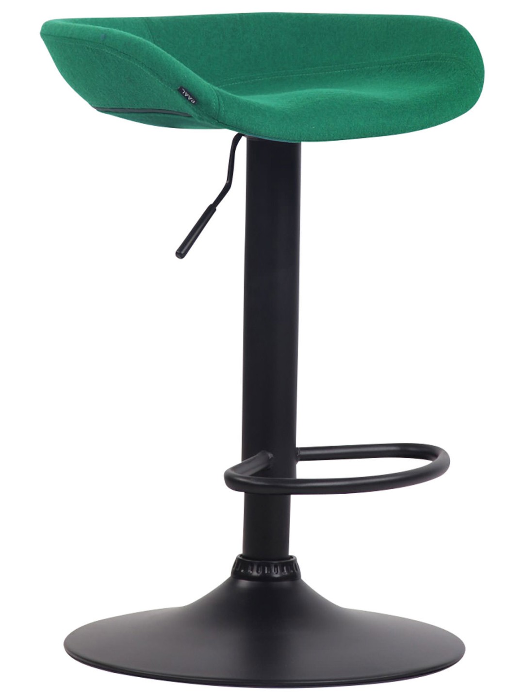 Barkruk Anaheim vilt zwart, groen