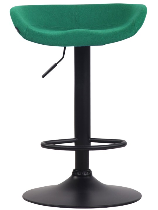 Barkruk Anaheim vilt zwart, groen