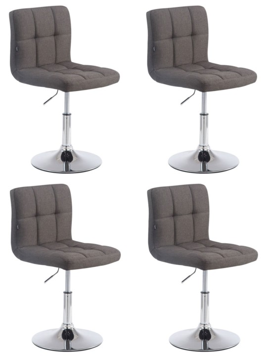 Set van 4 Palma Lounger V2 stof, donkergrijs Set van 4 Palma Lounger V2 stof, donkergrijs