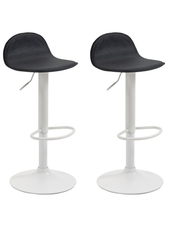 Set van 2 barkrukken Lana V2, zwart
