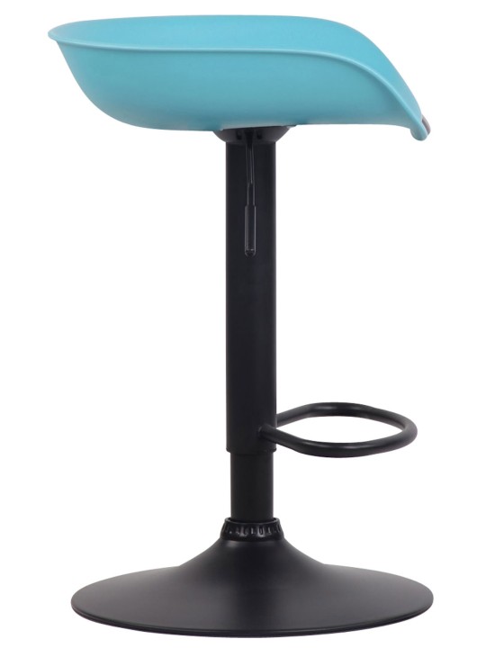 Set van 4 barkrukken Anaheim kunststof zwart, blauw Set van 4 barkrukken Anaheim kunststof zwart, blauw