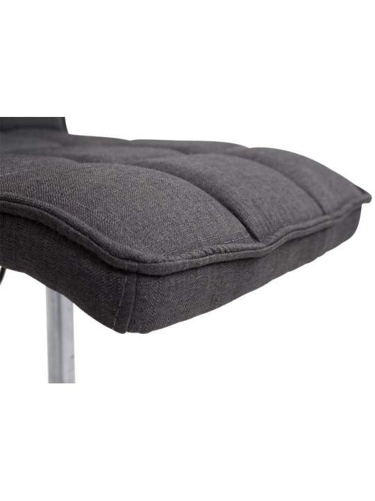 Set van 2 eetkamerstoelen Peking V2 stof, zwart Set van 2 eetkamerstoelen Peking V2 stof, zwart