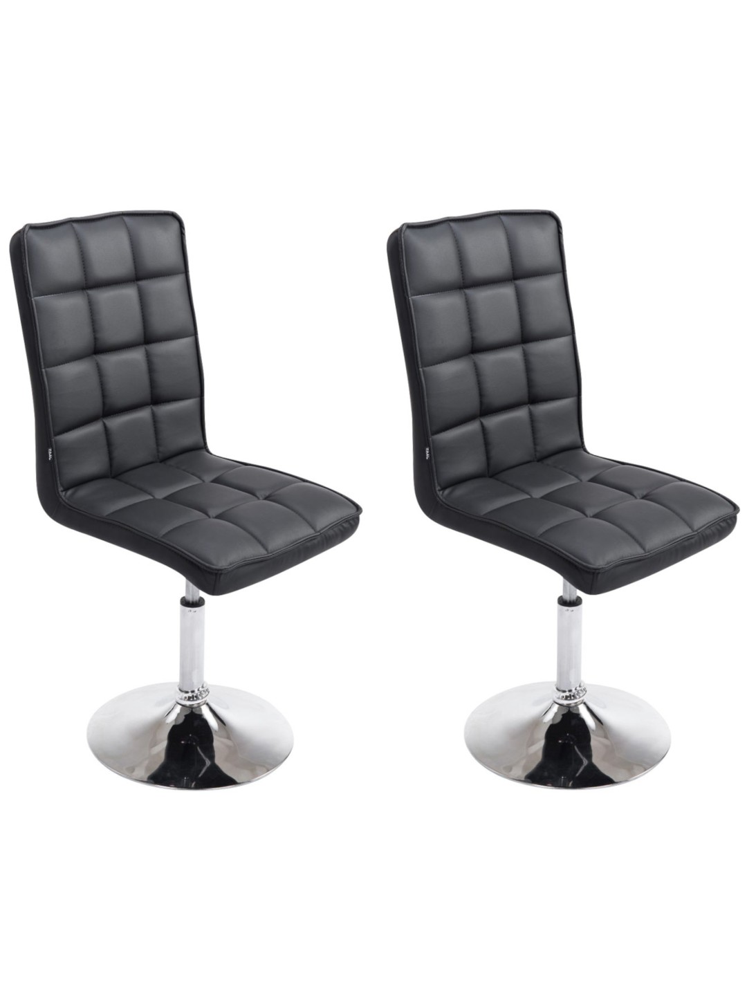 Set van 2 eetkamerstoelen Peking V2, zwart
