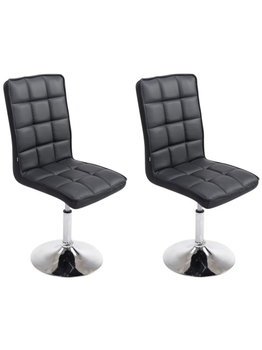 Set van 2 eetkamerstoelen Peking V2, zwart Set van 2 eetkamerstoelen Peking V2, zwart