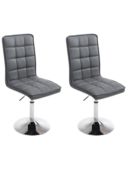 Set van 2 eetkamerstoelen Peking V2, grijs Set van 2 eetkamerstoelen Peking V2, grijs