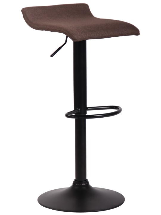 Barkruk Dyn V2 stof zwart, bruin