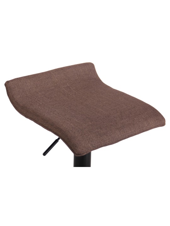 Barkruk Dyn V2 stof zwart, bruin