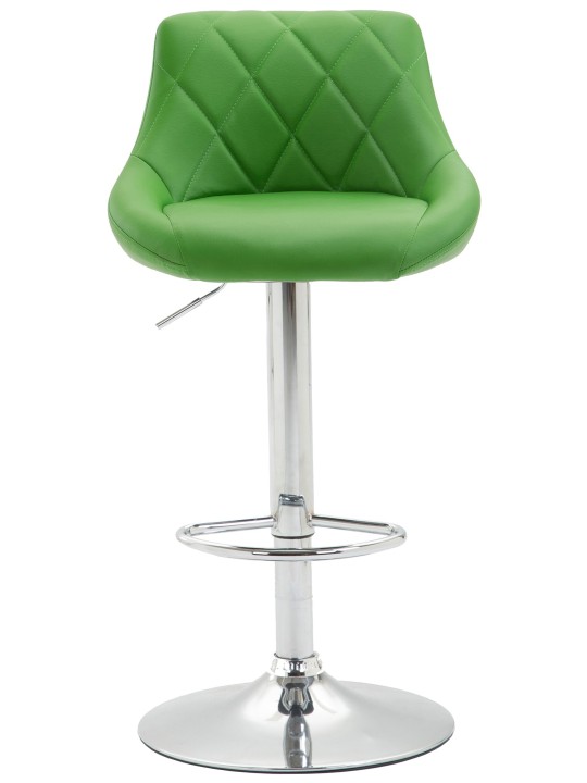 Barkruk Lazio kunstleer chroom, groen