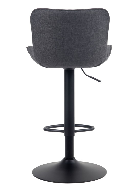 Set van 2 barkrukken Emma stof, zwart