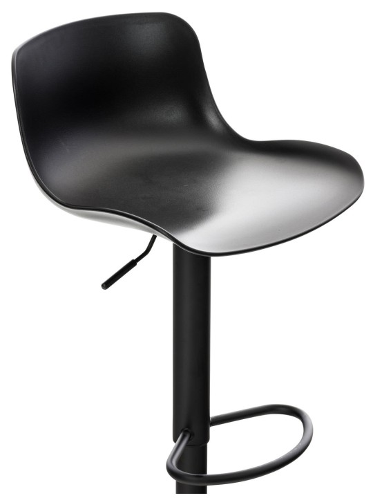 Set van 4 barkrukken Almada, zwart
