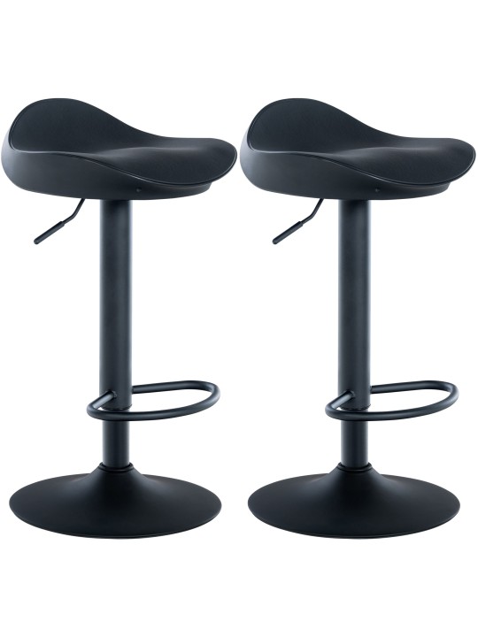 Set van 2 barkrukken Alisson, zwart