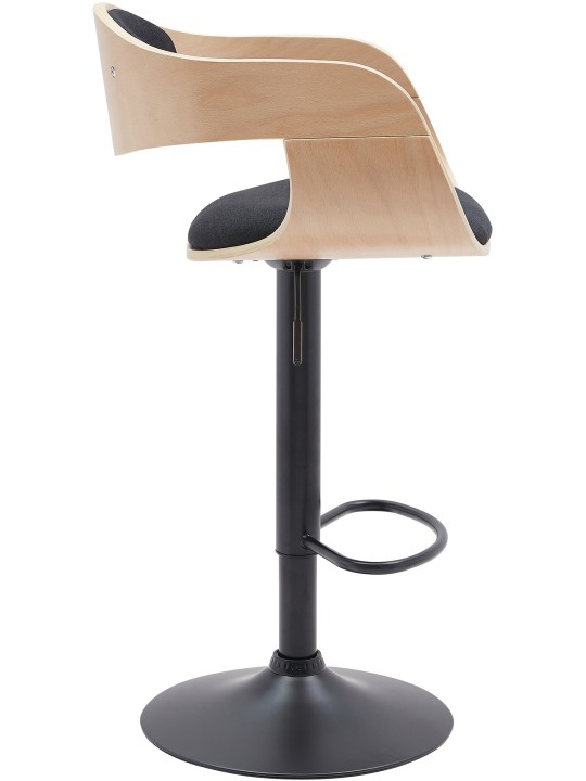Barkruk Kingston B stof, naturel/zwart
