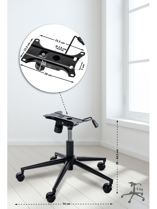 Frame bureaustoel 2, zwart