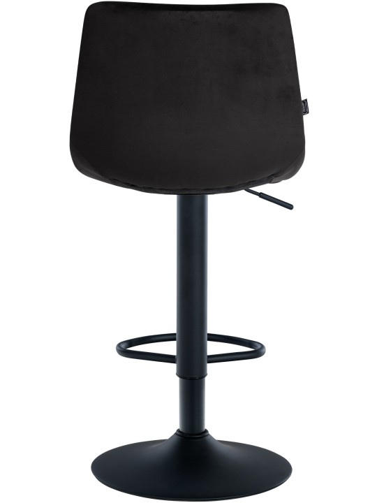 Barkruk Jerry fluweel, zwart