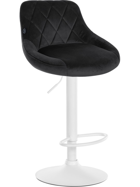 Set van 2 barkrukken Lazio fluweel, zwart Set van 2 barkrukken Lazio fluweel, zwart