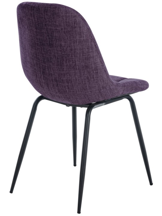 Set van 2 stoelen Tom stof, paars Set van 2 stoelen Tom stof, paars
