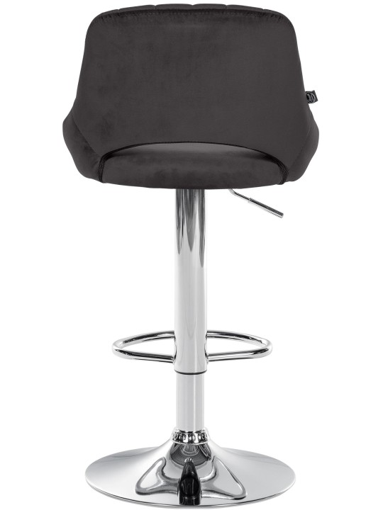 Set van 2 barkrukken Milet fluweel C, zwart Set van 2 barkrukken Milet fluweel C, zwart