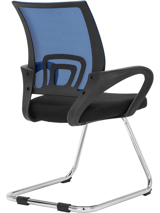 Bezoekersstoel Eureka, blauw