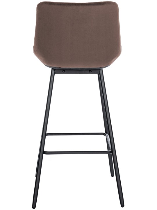 Barkruk Weston fluweel, bruin