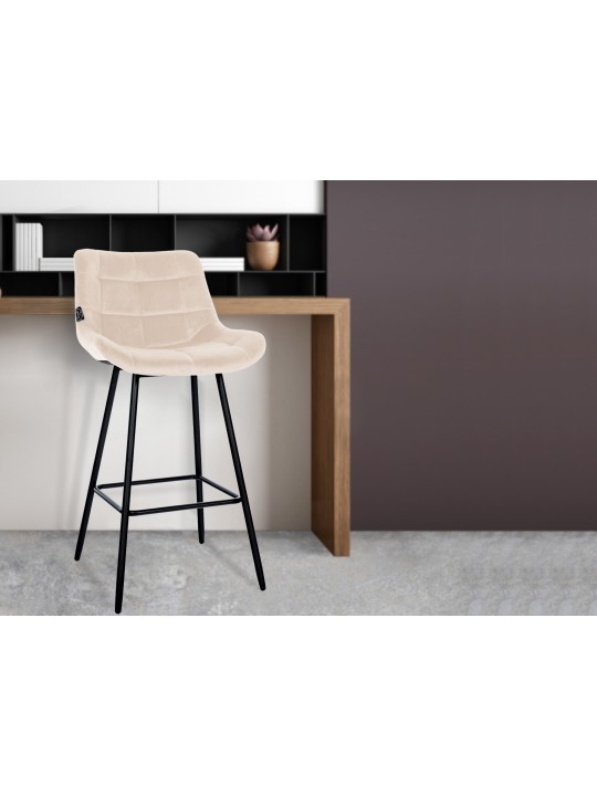 Barkruk Weston fluweel, crème Barkruk Weston fluweel, crème