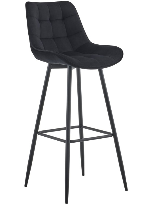 Barkruk Dartford fluweel, zwart Barkruk Dartford fluweel, zwart