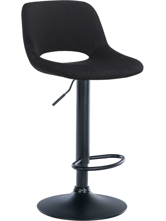 Barkruk Camden fluweel, zwart Barkruk Camden fluweel, zwart