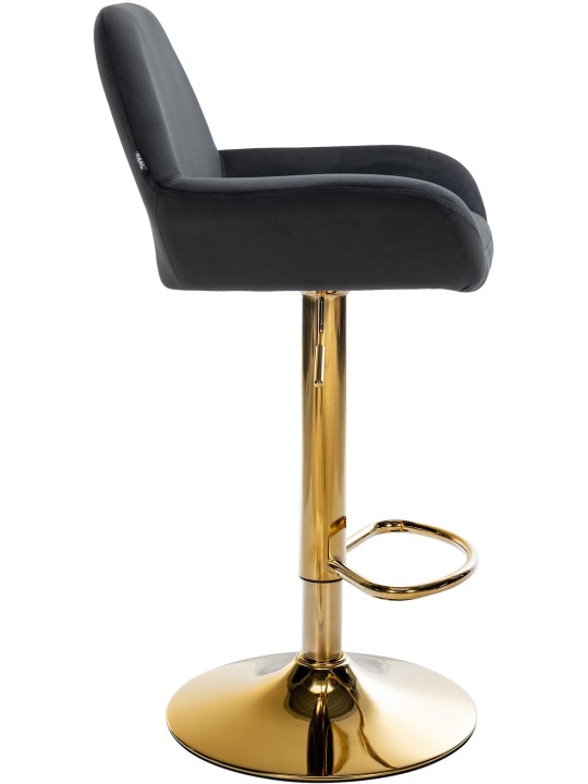 Barkruk Braga Goud Fluweel, zwart Barkruk Braga Goud Fluweel, zwart