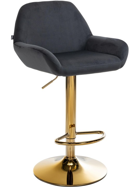 Barkruk Braga Goud Fluweel, zwart Barkruk Braga Goud Fluweel, zwart