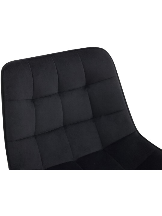 Set van 2 barkrukken Dartford fluweel, zwart