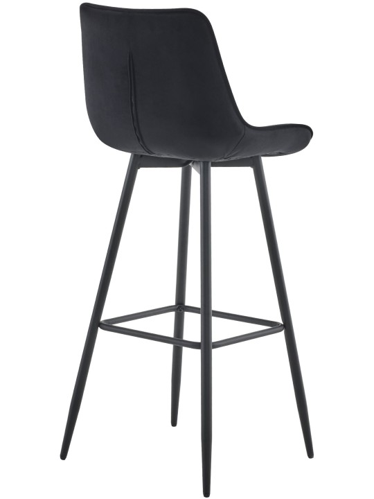 Set van 2 barkrukken Dartford fluweel, zwart