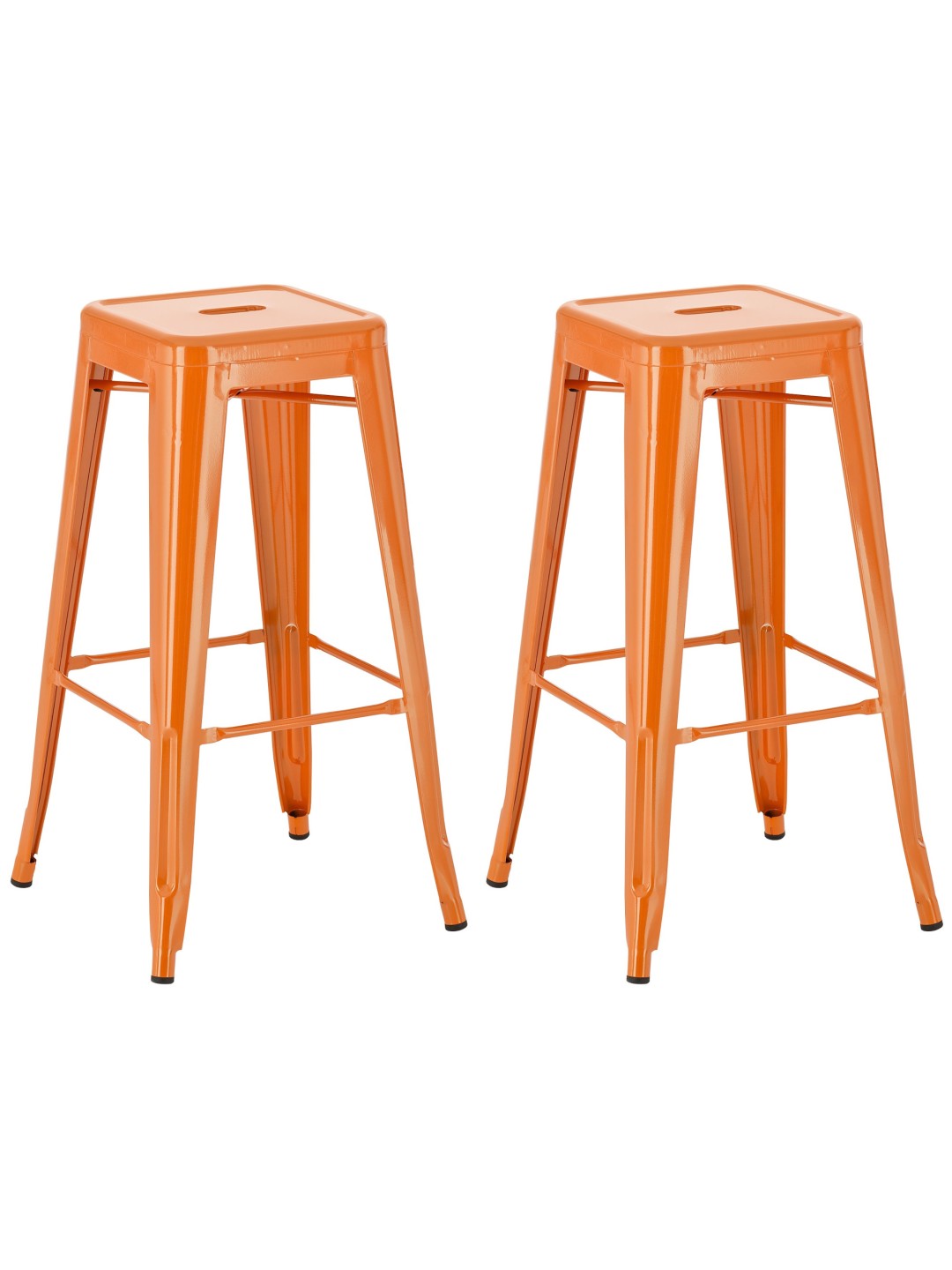 Set van 2 barkrukken Joshua, oranje