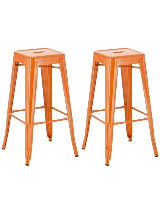 Set van 2 barkrukken Joshua, oranje