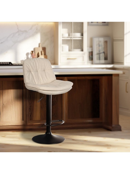 Barkruk Laurel stof, crème