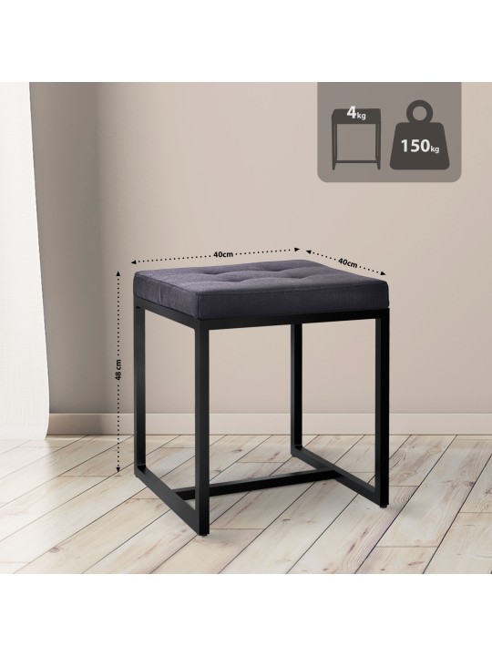 Zithocker Barci B stof, zwart Zithocker Barci B stof, zwart