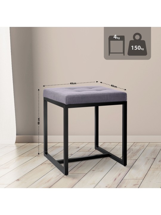 Zithocker Barci B stof, donkergrijs Zithocker Barci B stof, donkergrijs