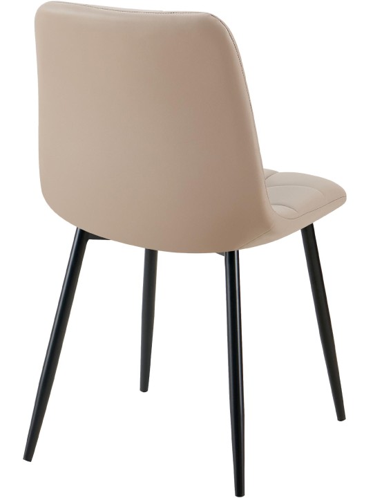 Eetkamerstoel Antibes kunstleer, taupe Eetkamerstoel Antibes kunstleer, taupe