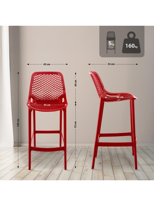 Barkruk Air, rood Barkruk Air, rood